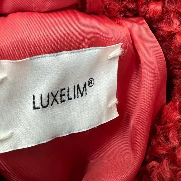 Luxelim sz 4t Teddy Coat red